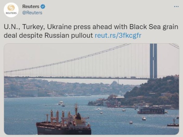Dünya basını, Türkiye, Ukrayna ve BM arasındaki tahıl anlaşmasını yazdı