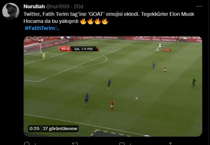 Twitter'dan Fatih Terim'e 