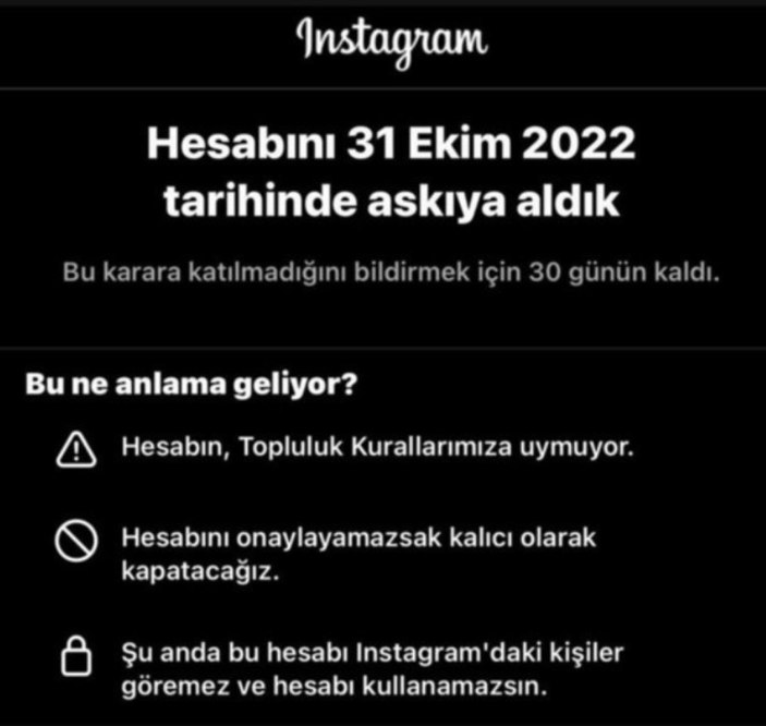 Instagram'da hesabım askıya alındı sorunu düzeldi mi? Instagram neden kendi kendine kapanıyor?