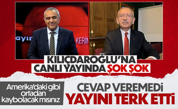 ABD'deki kayıp 8 saati sorulan Kılıçdaroğlu canlı yayından ayrıldı