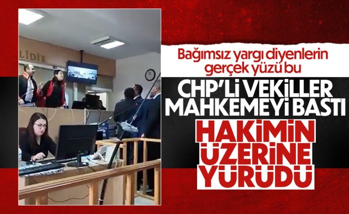 CHP'li Ali Mahir Başarır hakimlerin üzerine yürümeden önce kamera kaydını bekledi