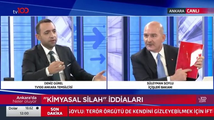 Süleyman Soylu elindeki dosyayı canlı yayında gösterdi: Bu bir FETÖ roman