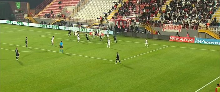 Ümraniyesporlu Geraldo kornerden gol attı