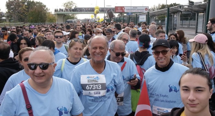 Akciğer kanserini yenen hastalar Avrasya maratonuna katıldı
