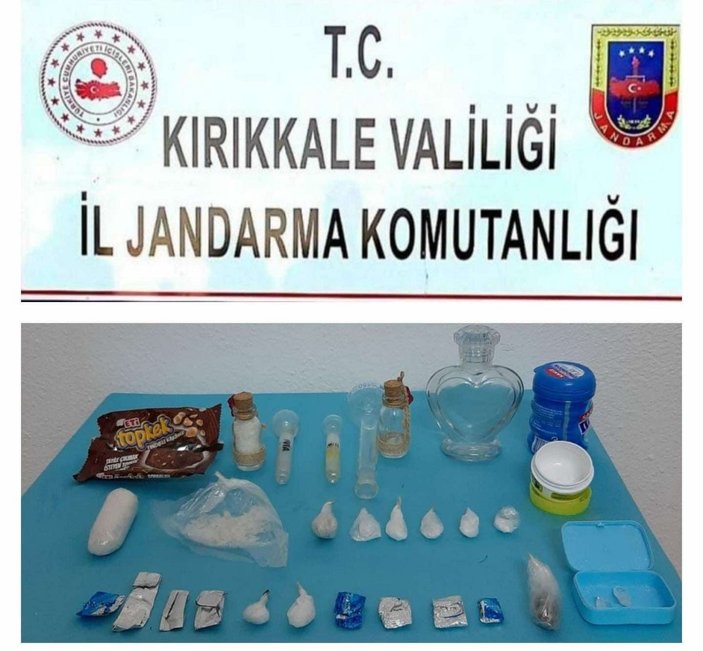 Kırıkkale'de hediyelik eşya paketine uyuşturucu saklayan adam tutuklandı