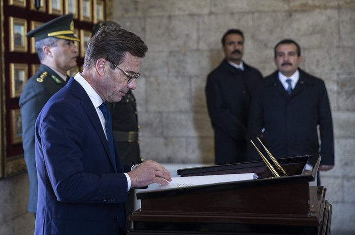 İsveç Başbakanı Kristersson Ankara'da