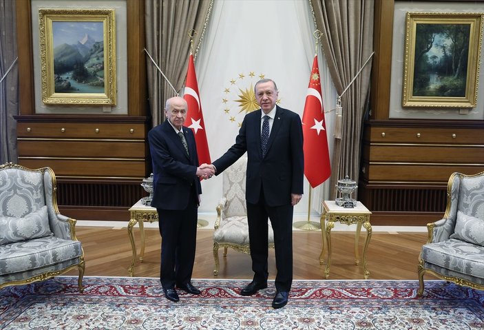 Cumhurbaşkanı Erdoğan, Devlet Bahçeli ile görüşmesi