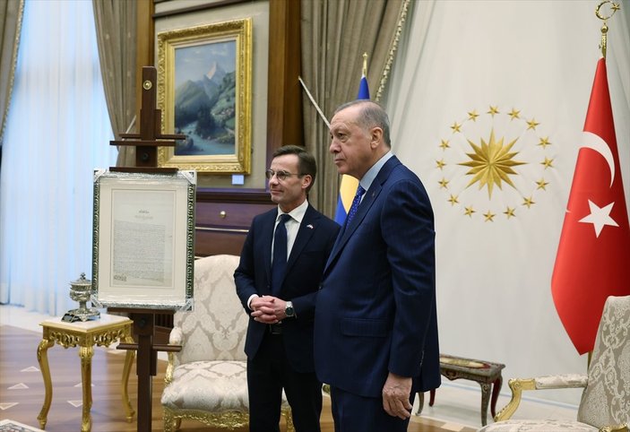 Cumhurbaşkanı Erdoğan'dan Kristersson'a Osmanlı sürprizi