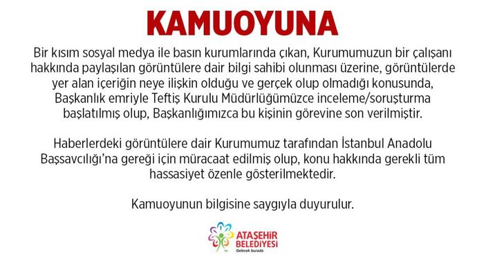 CHP'li Ataşehir Belediyesi Ruhsat Müdürü Servet Ön görevden alındı