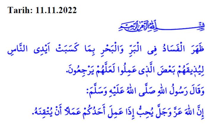 Diyanetten anlamlı hutbe! İşte 11 Kasım 2022 Cuma Hutbesi konusu