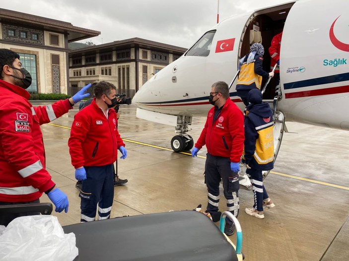 Ambulans uçak, 3 hastanın imdadına yetişti