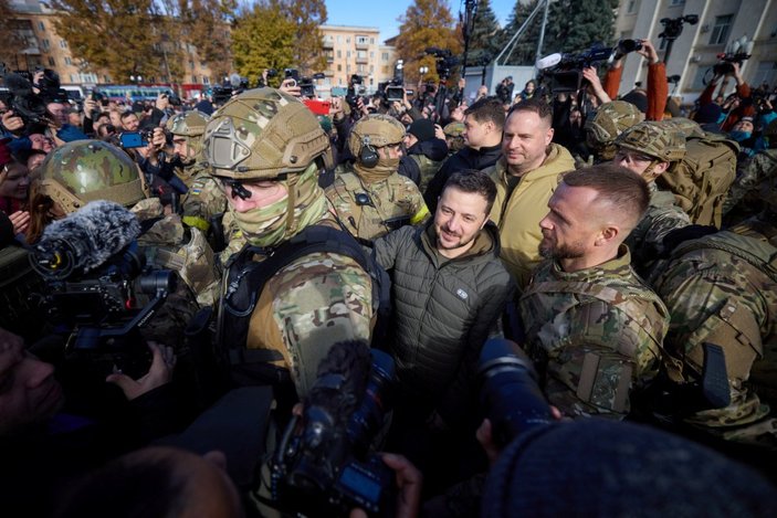 Vladimir Zelensky, Herson'u ziyaret etti