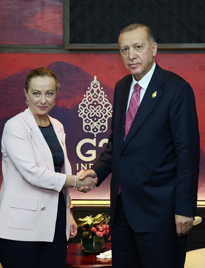 Cumhurbaşkanı Erdoğan ve Giorgia Meloni ilk kez görüştü