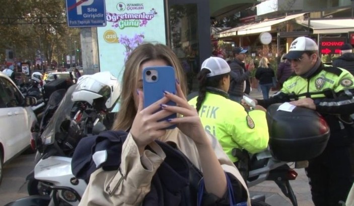 Kadıköy’de scooter denetimde ceza yiyen sürücüden gazetecilere tepki