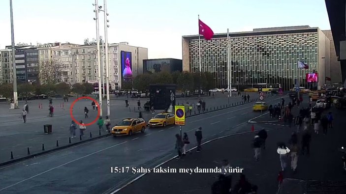 Taksim’deki saldırıyı gerçekleştiren teröristin görüntüleri