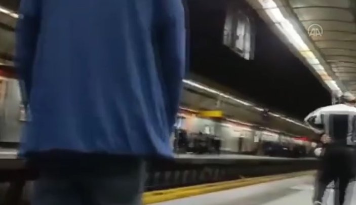 Tahran Metrosu’nda panik anları