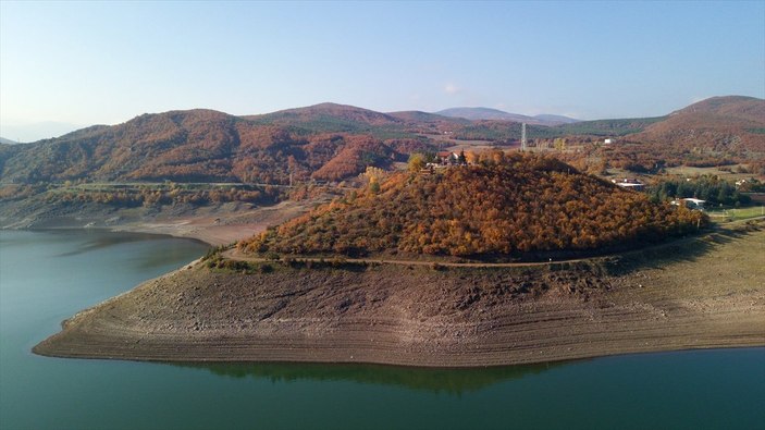 Tokat Almus Baraj Gölü'nde su, yüzde 28,8 seviyesine geriledi