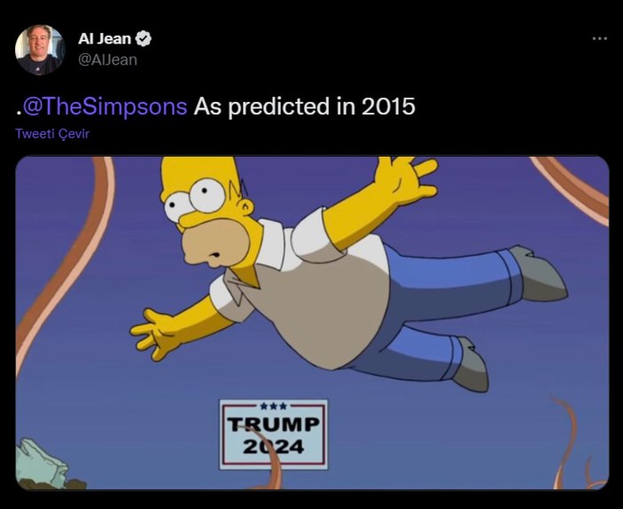 Simpsonlar, Donald Trump’ın başkan adaylığını tahmin etti 