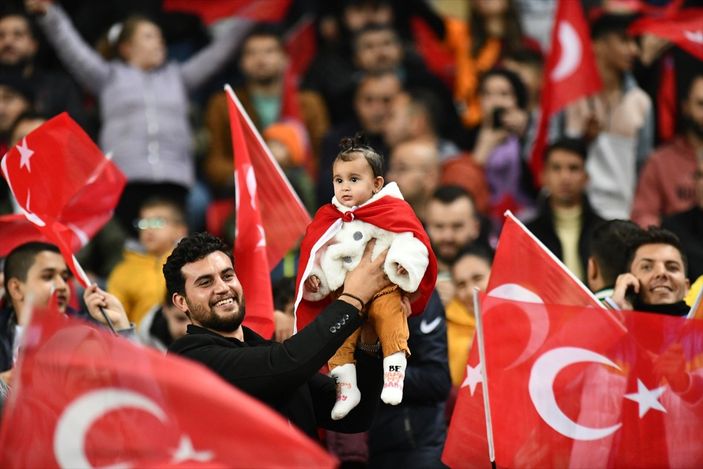 Gaziantep'te milli maç coşkusu