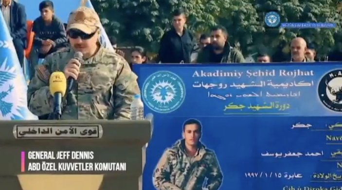 PKK/YPG’ye açık destek: ABD’li komutan sözde mezuniyete katıldı