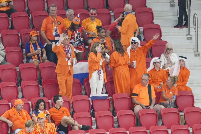 Hollanda - Senegal karşılaşması öncesi tribünler