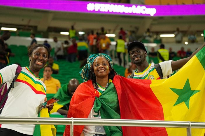 Hollanda - Senegal karşılaşması öncesi tribünler