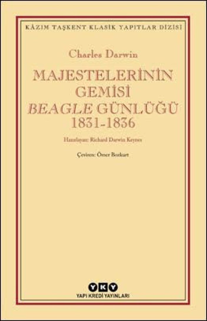 Charles Darwin'in Majestelerin Gemisi Beagle Günlüğü kitabı 