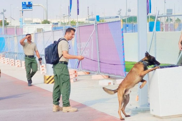 Nevşehir'in bomba arama köpeği Bozo, Dünya Kupası'nda 