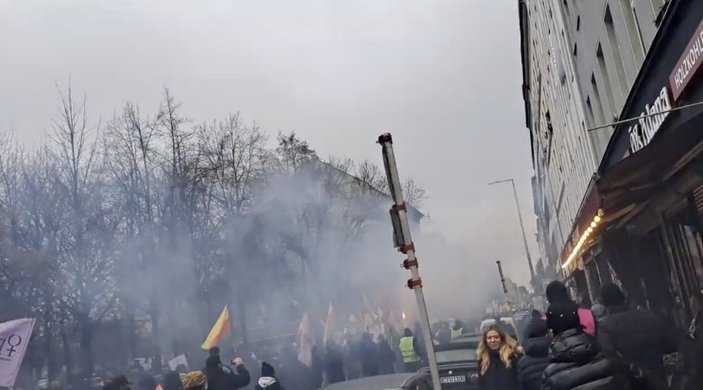 Berlin’de PKK yandaşları gösteri ve yürüyüş yaptı