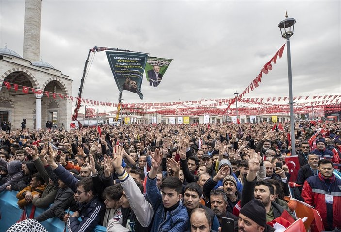 Cumhurbaşkanı Erdoğan'ın Konya'daki mitinginde yoğunluk
