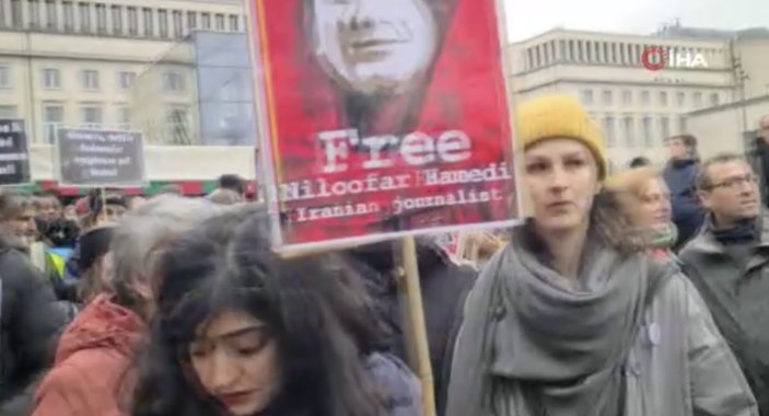 Belçika’da kadına yönelik şiddet protesto edildi