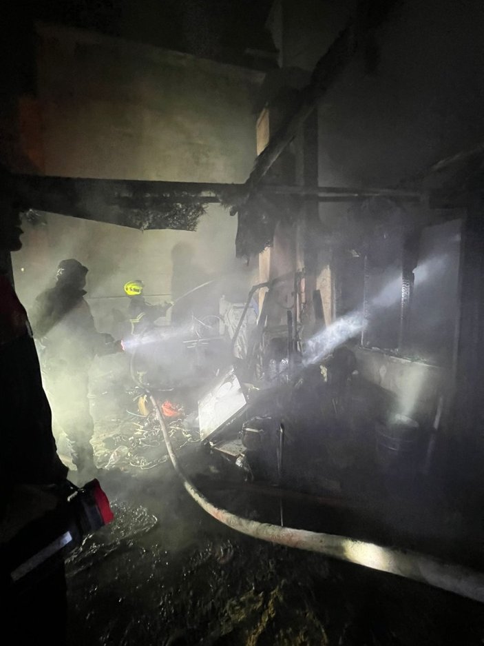Aydın'da bir evde yangın çıktı