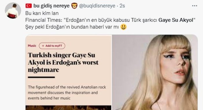 Financial Times: Gaye Su Akyol, Erdoğan'ın kabusu