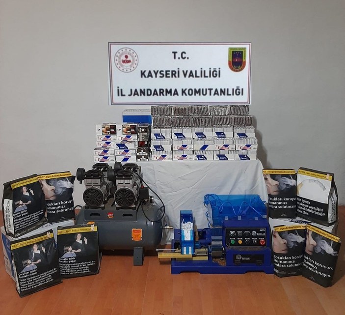 Kayseri'de tütün kaçakçılarına operasyon:3 gözaltı