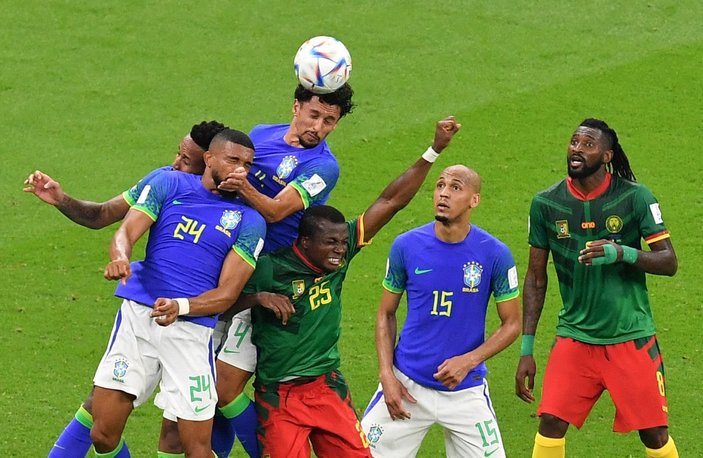 Kamerun'a yenilen Brezilya son 16'da 