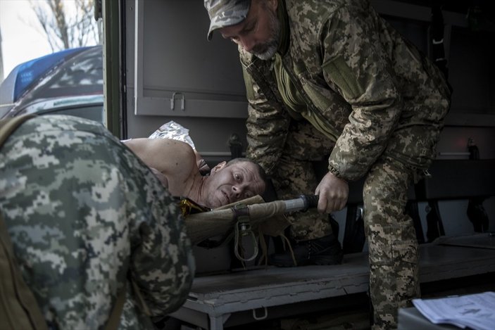 Savaşta yaralanan Ukraynalılar tedavi edildi
