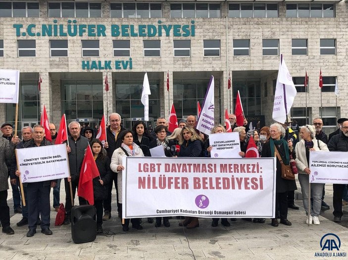 Bursa'da sivil toplum kuruluşları Nilüfer Belediyesi'ni protesto etti