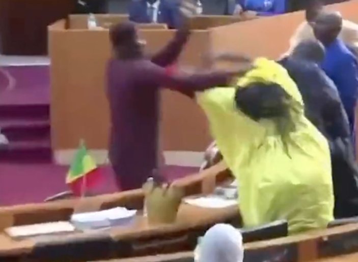 Senegal'de erkek ve kadın milletvekili birbirine girdi