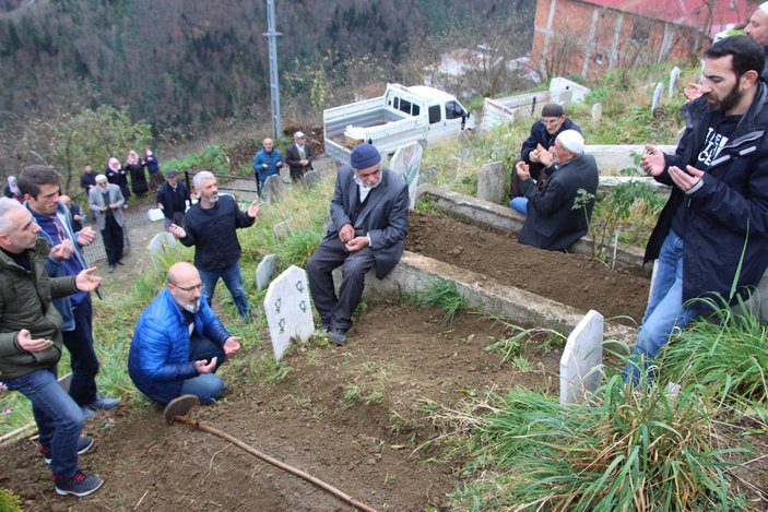 Bir inat uğruna Türkiye'ye gelmeyen gurbetçinin cenazesi Trabzon'a geldi 