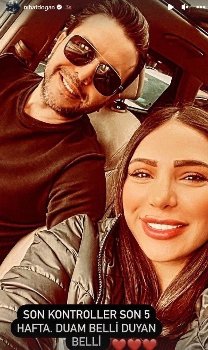 Nihat Doğan'ın İran güzeli eşi Arzu Doğan'dan karnı burnunda pozlar! 'Jr. Nihat yolda'