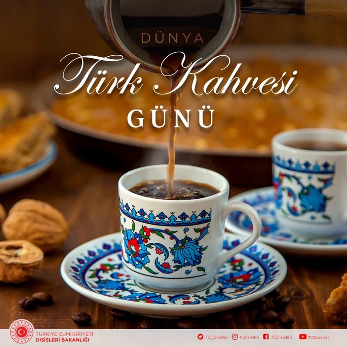 Dışişleri Bakanlığı'ndan 'Türk kahvesi' paylaşımı