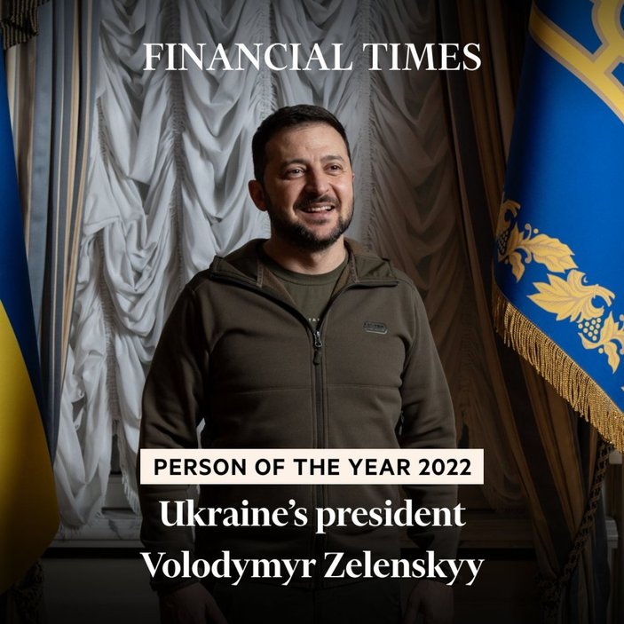 Financial Times, Vladimir Zelensky'yi Yılın Kişisi seçti