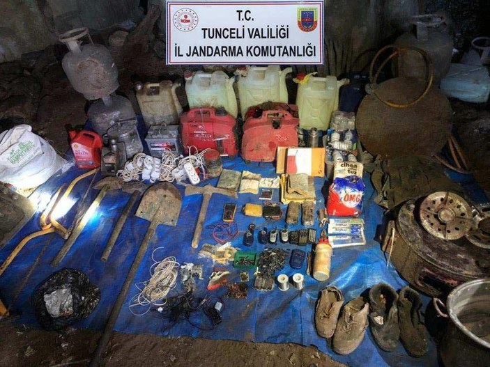 Tunceli’de, 15 terör sığınağı imha edildi 