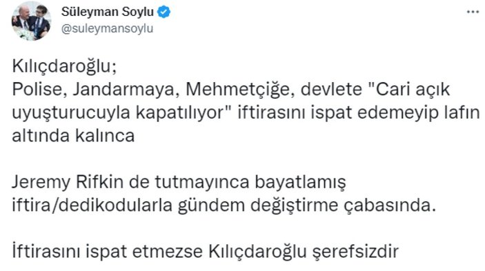 Süleyman Soylu: Kılıçdaroğlu zavallı bir adam