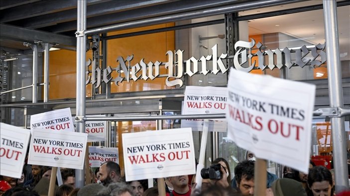 New York Times çalışanlarından 40 yıl sonra 24 saatlik grev