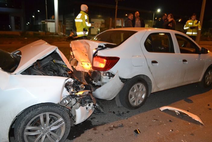 i Tekirdağ’da yola fırlayan köpek kazaya neden oldu