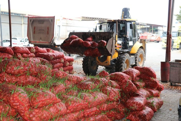 Şanlıurfa’da 22 ton çürümüş soğan ele geçirildi