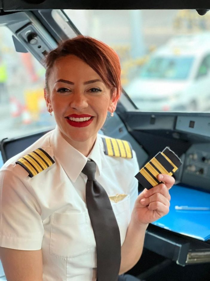 Türk kadın pilot, Kuveyt’in ilk kadın kaptan pilotu oldu