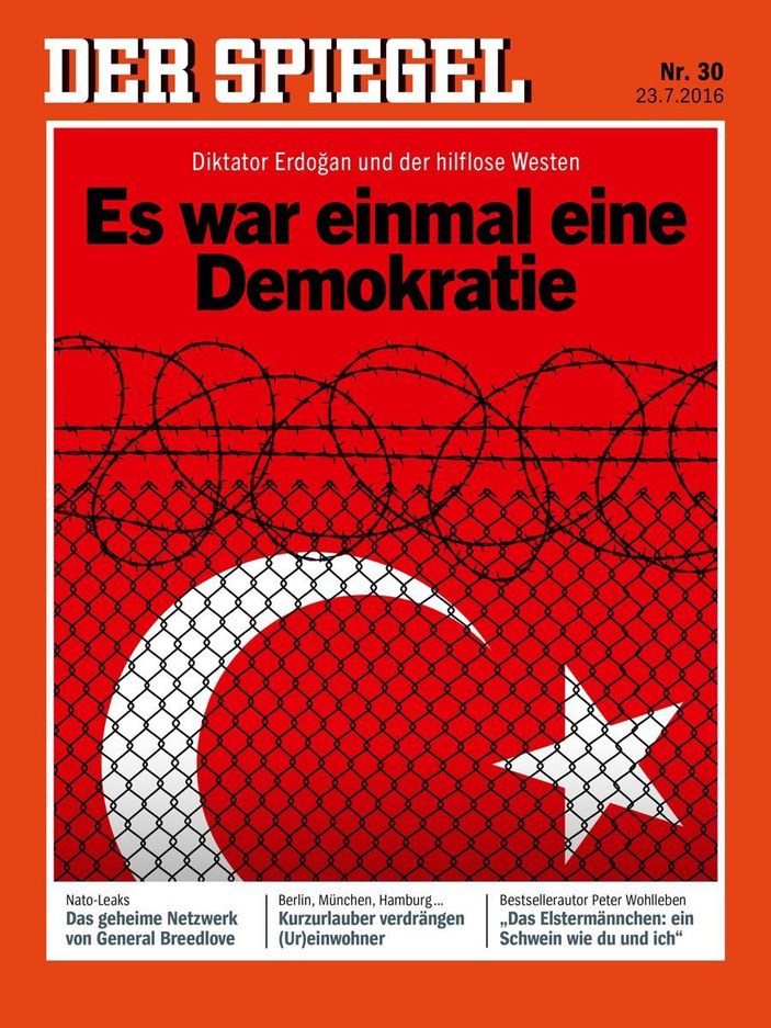 Der Spiegel, Almanya ve Türkiye'deki darbe girişimlerinde farklı tutum benimsedi
