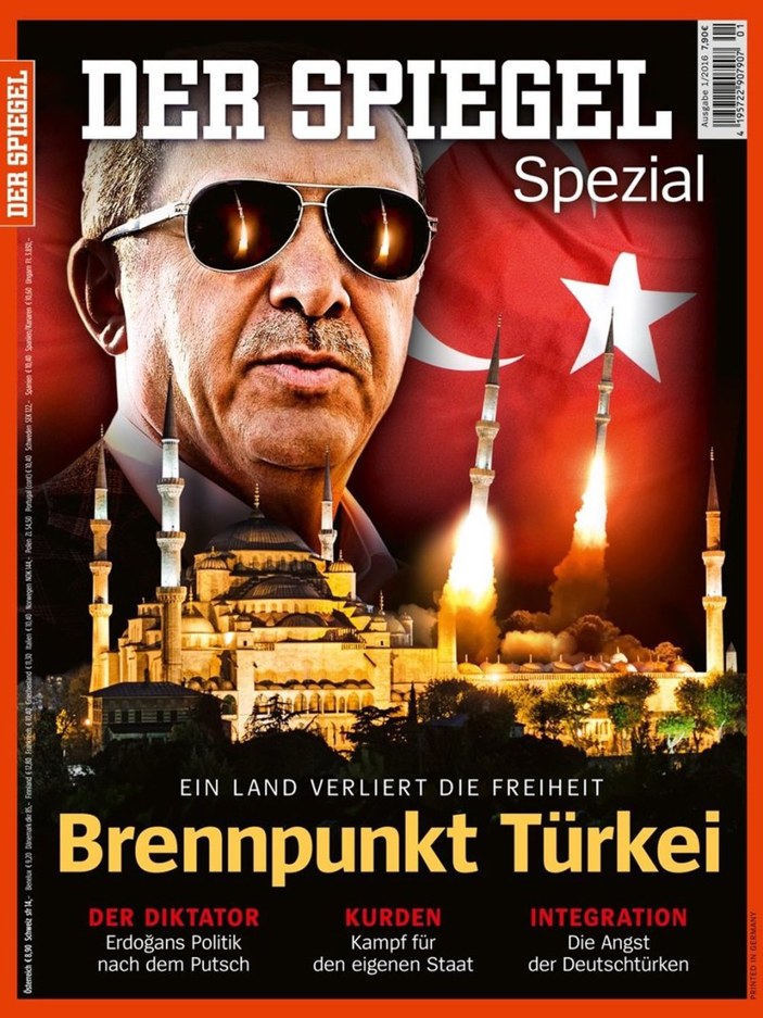 Der Spiegel, Almanya ve Türkiye'deki darbe girişimlerinde farklı tutum benimsedi